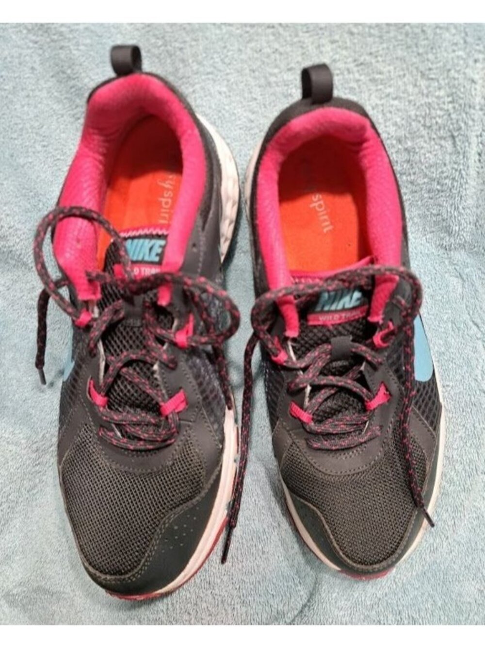 Nike Womens Wild Trail 643074-001 Black Pink Running Shoes Sneakers Size 10 - Picture 13 of 13